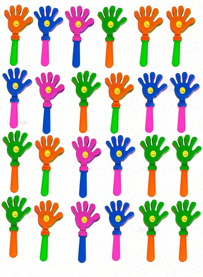 ROSEFAIR Hand Clapper Noisemakers, 10.5 Inch Plastic Clapping Hands, Party Game Accessories, Set for Events and Party Cheering Props Hands Clapping Toy - Multicolor (PACK OF 20) - Image 1